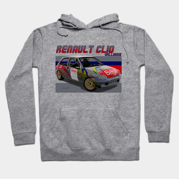 Renault Clio Williams Hoodie by PjesusArt